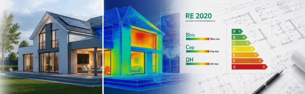 Illustration étude thermique réglementaire RE2020